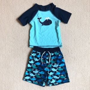 Toddler Boys Floatimini Bathing Suit & Rashguard